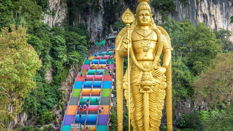 From Kuala Lumpur: Private Batu Caves Cultural Tour - Batu Caves: the 272-step climb to Lord Murugan and the cave atmosphere