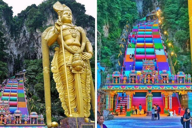 Kuala Lumpur (17 Attractions) Sightseeing Tour from Port Klang - Batu Caves: a limestone temple stop with a free ticket and a real stair test